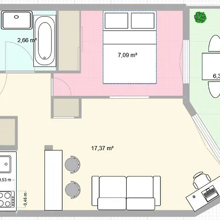 Mycityhaven Paris La Defense * 쿠르브부아